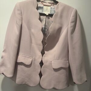 Ted Baker Light Pink Scalloped Blazer